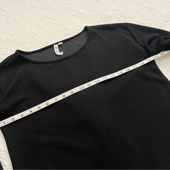 Cable and Gauge Top Scoop Neck 3/4 Length Roll Cuff Sleeve Size Large - Picture 8 of 13